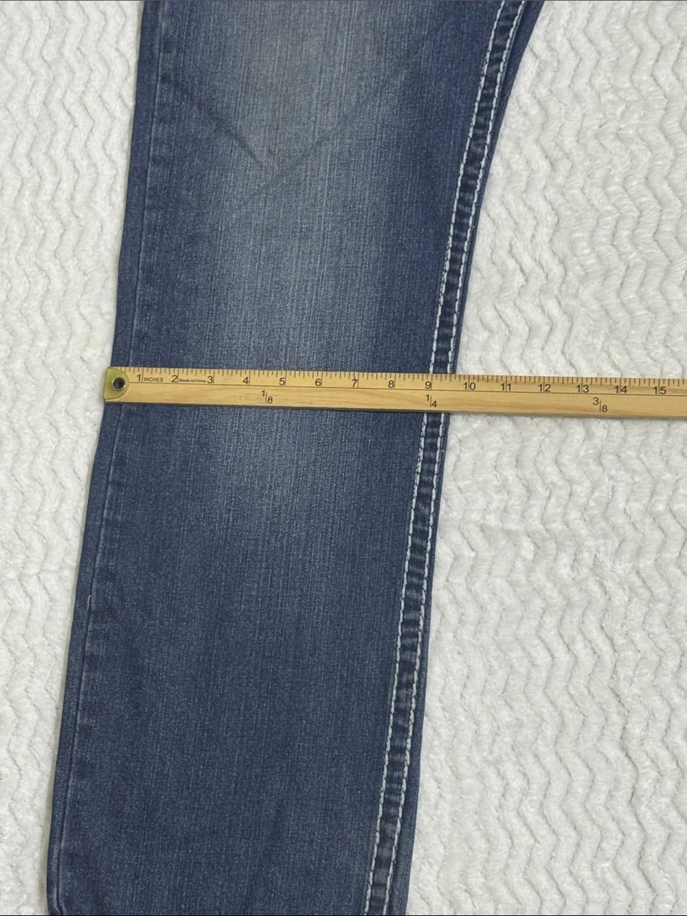 True Religion Joey Super T Denim Jeans Size 36 Embroidery Made in USA